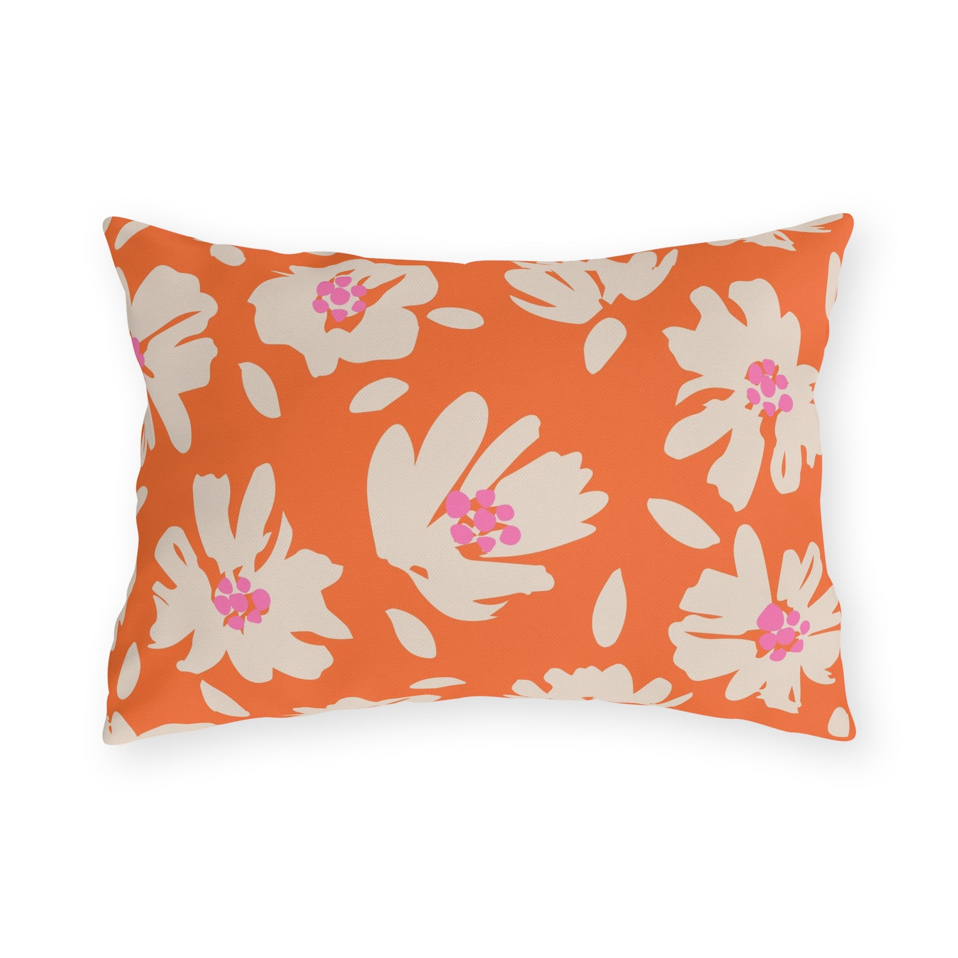 Vibrant Botanical Outdoor Pillow - aMOOsing Designs