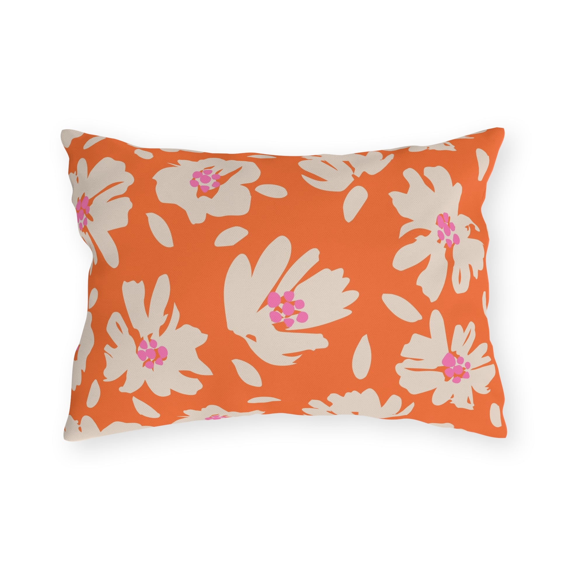 Vibrant Botanical Outdoor Pillow - aMOOsing Designs