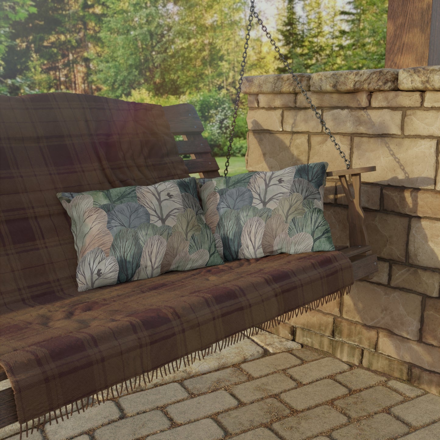 Nature-Inspired Outdoor Pillows with Leafy Design, Cozy Garden Decor, Patio Cushion, Unique Gift for Eco-Lovers, Boho Home Accents, [...]