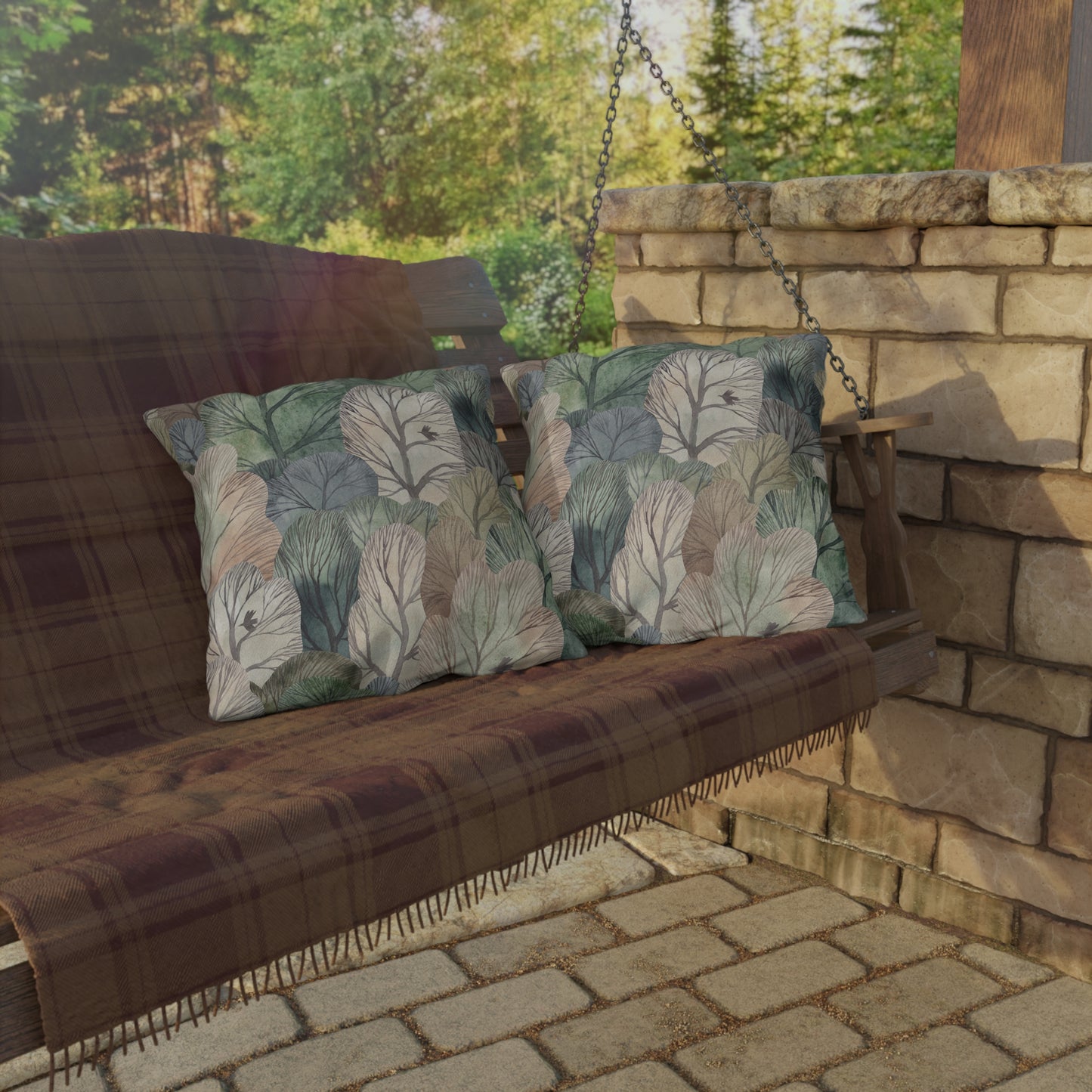 Nature-Inspired Outdoor Pillows with Leafy Design, Cozy Garden Decor, Patio Cushion, Unique Gift for Eco-Lovers, Boho Home Accents, [...]