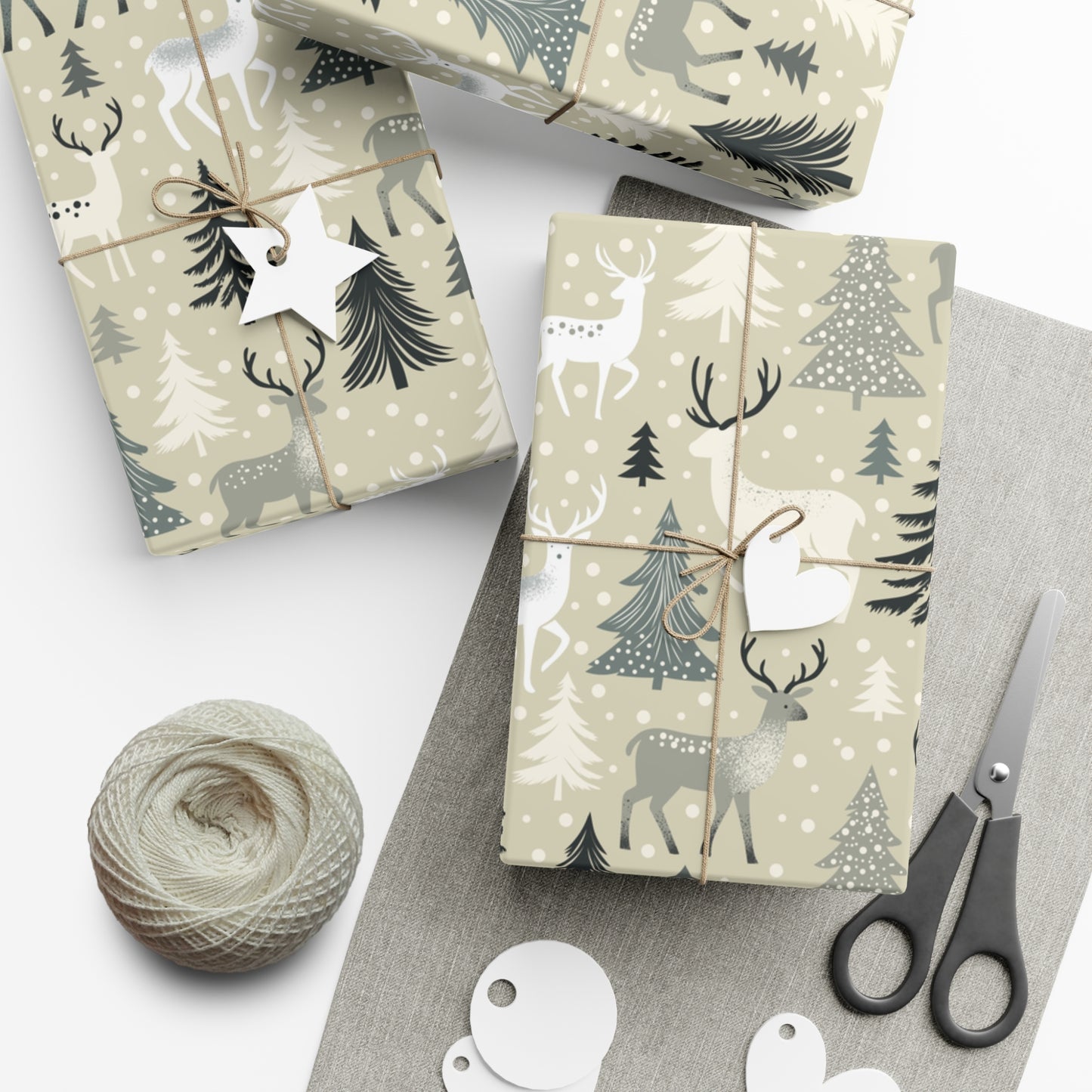 Gift Wrap Papers - Rustic Forest Holiday Cheer & Nature-Inspired Design