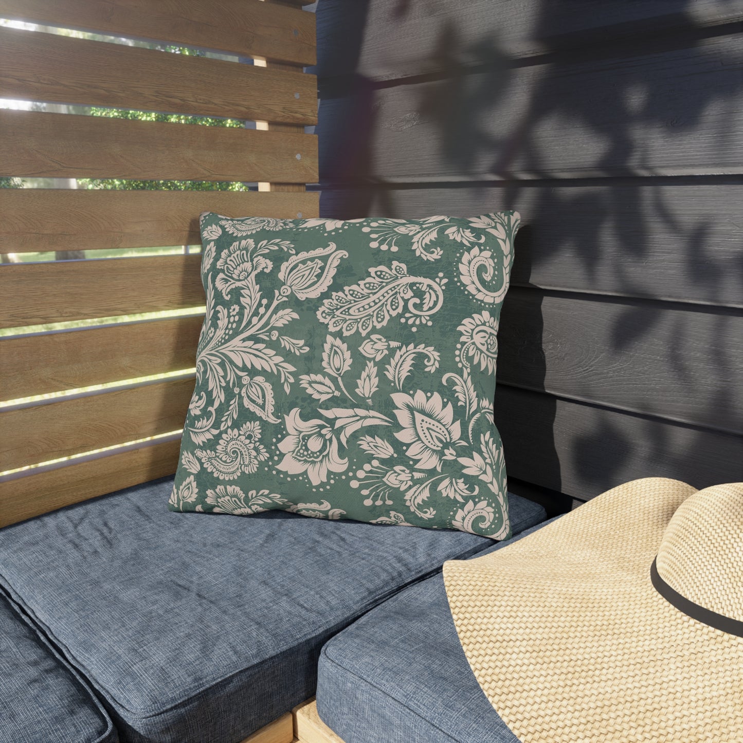 Botanical Outdoor Pillows - Cozy Floral Cushion for Patios and Decks - aMOOsing Designs