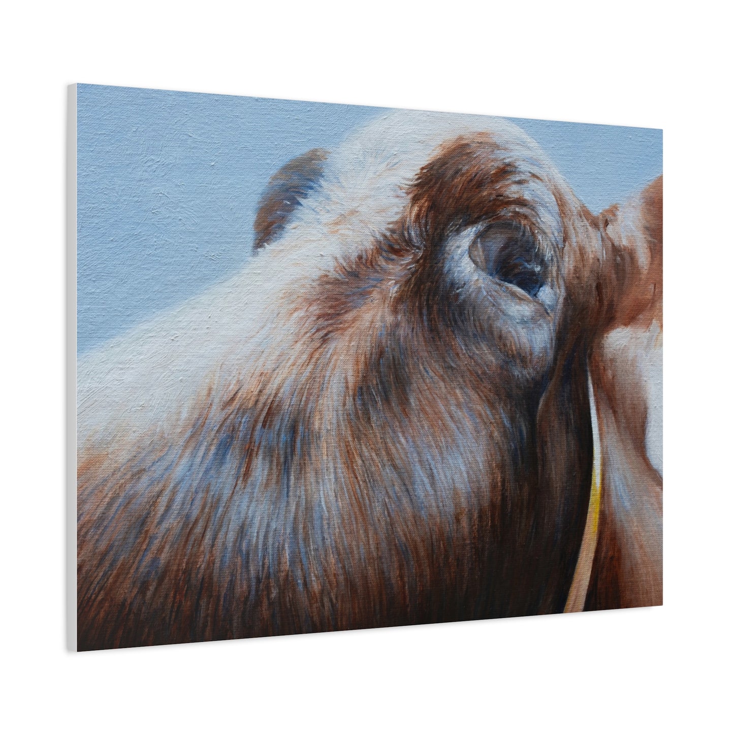 Farmhouse Chic Cow Art Canvas - Perfect for Country Decor