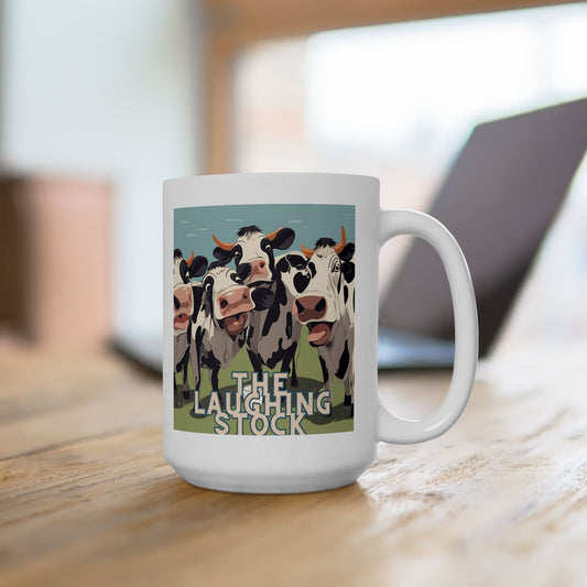 Mug - 'The Laughing Stock' Cow Group Design 11oz 15oz