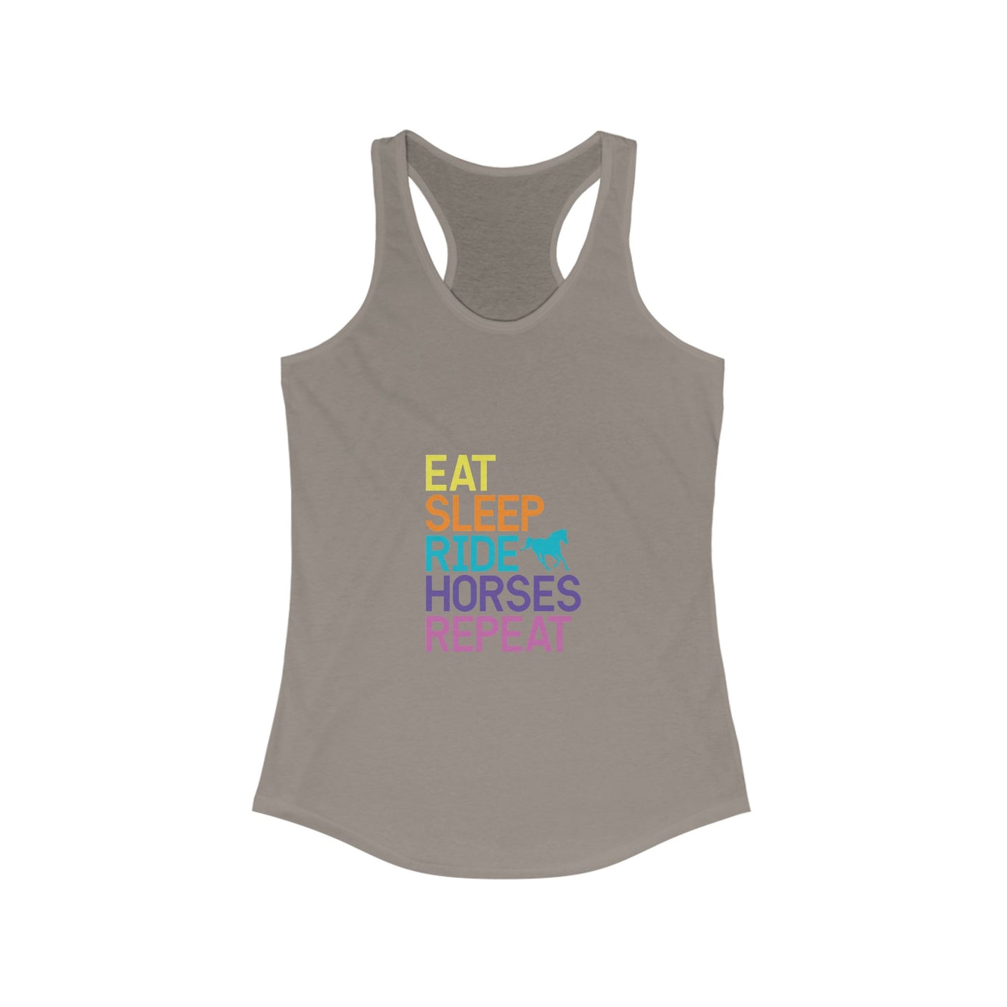 Eat Sleep Ride Horses Repeat Women’s Racerback Tank Top