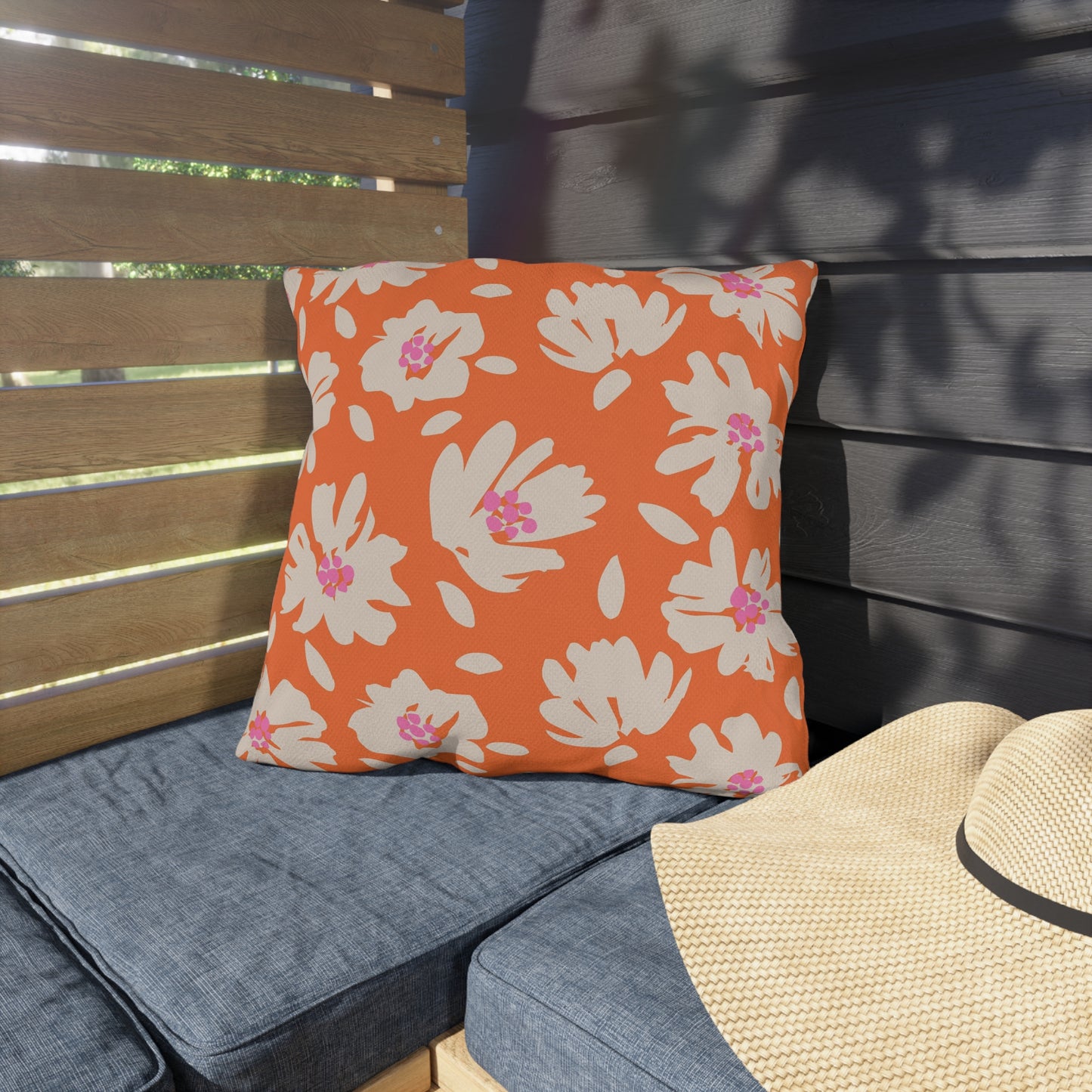 Vibrant Botanical Outdoor Pillow - aMOOsing Designs