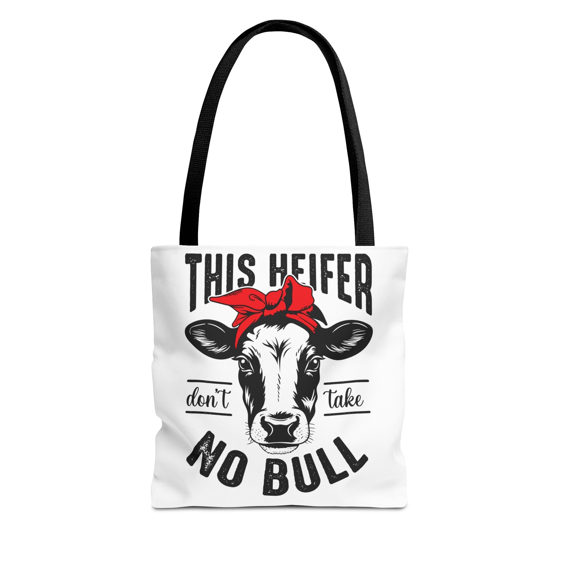 Funny Cow Tote Bag - This Heifer Don't Take No Bull, Farmhouse Style, - aMOOsing Designs