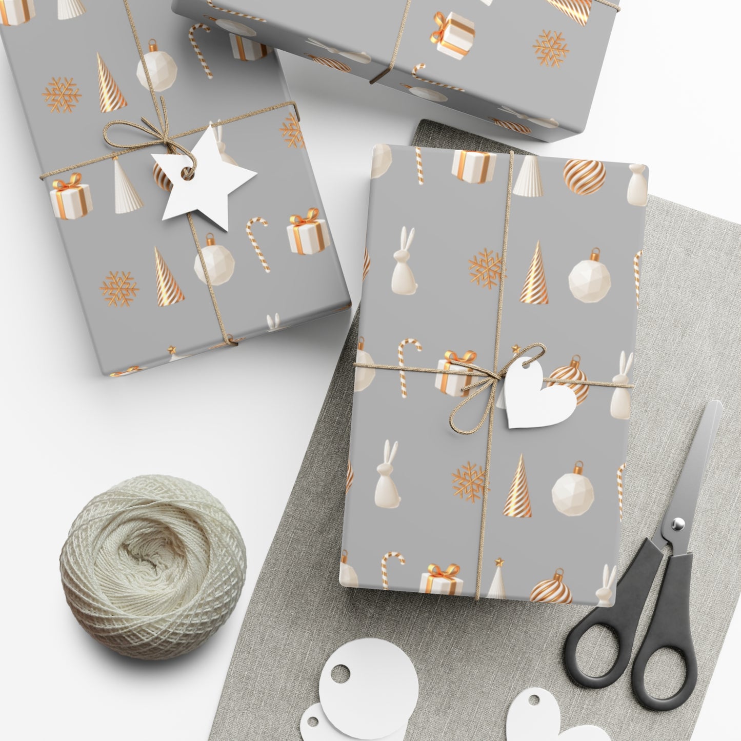 Silver and Gold- Classical, Elegant Gift Wrapping Papers