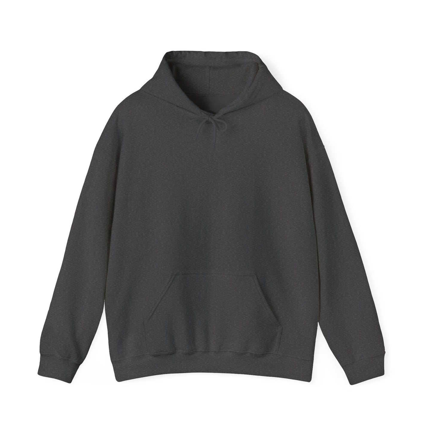 Dark grey hooded sweatshirt front
