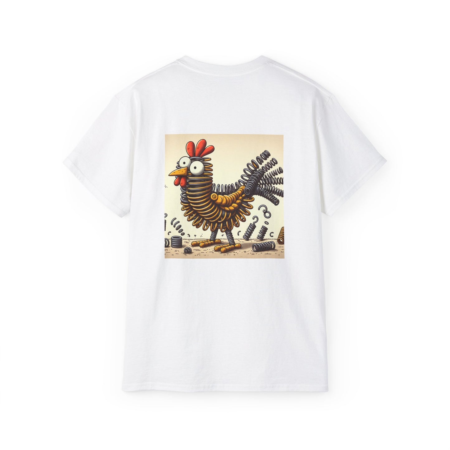 Funny Spring Chicken Graphic Tee, Quirky Hen T-Shirt, Gift for Bird Lovers, Animal Lover Apparel, Casual Wear