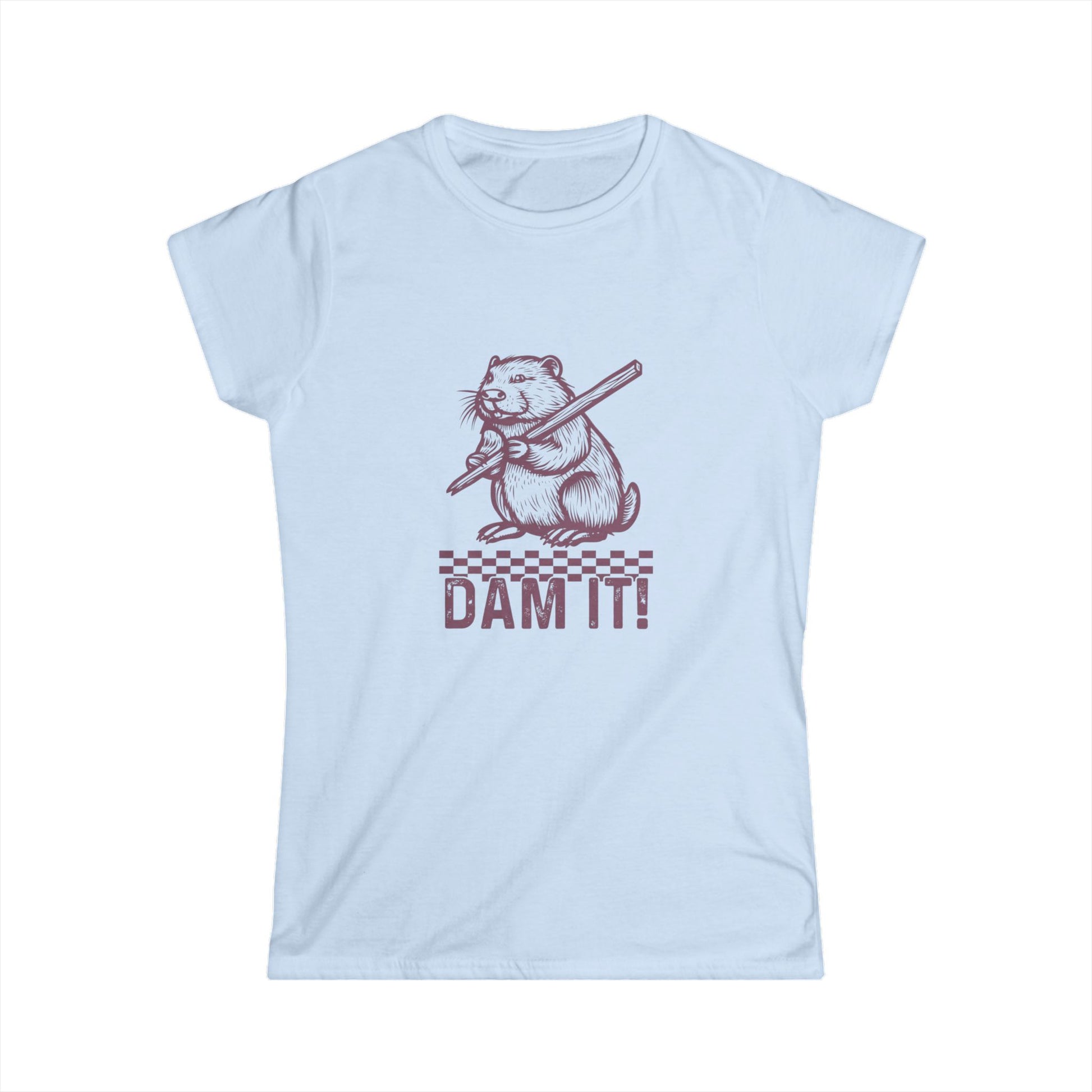 Women's "Dam IT" Funny Softstyle Tee - aMOOsing Designs