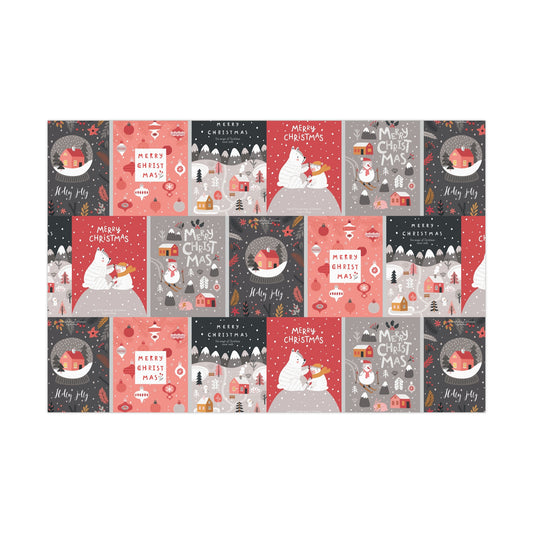 Festive Snowman Gift Wrap Paper - Holiday Cheer Wrapping Sheets for Christmas & More