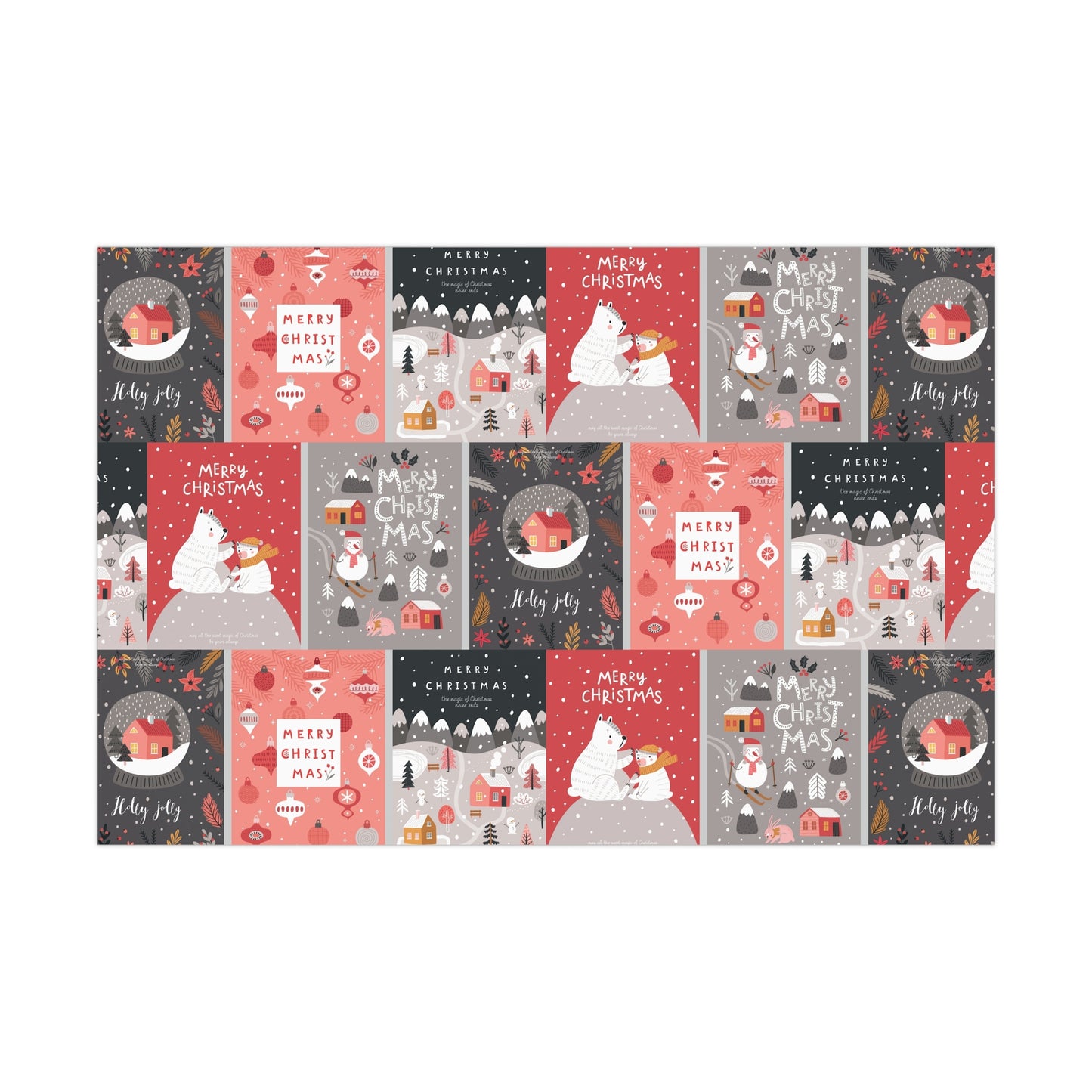 Festive Snowman Gift Wrap Paper - Holiday Cheer Wrapping Sheets for Christmas & More