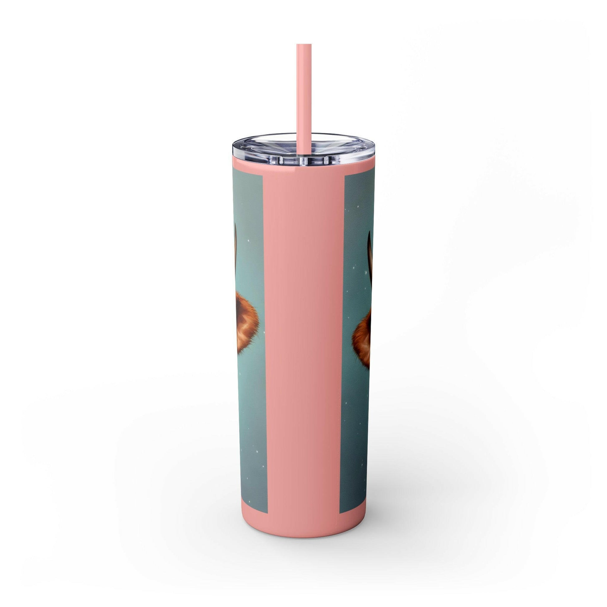 Princess Moo Skinny Tumbler with Straw, 20oz.