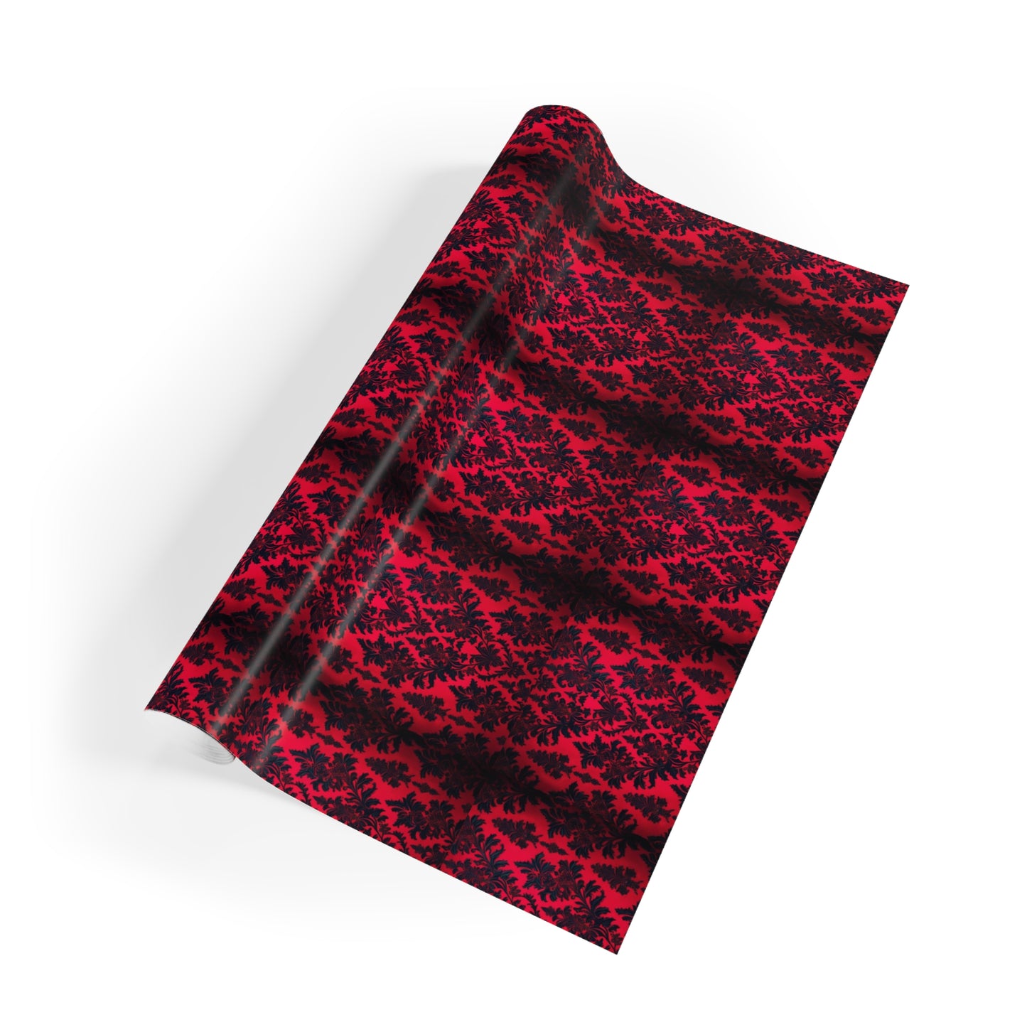 Elegant Gothic Red Gift Wrapping Paper Roll - Perfect for Holidays & Special Occasions