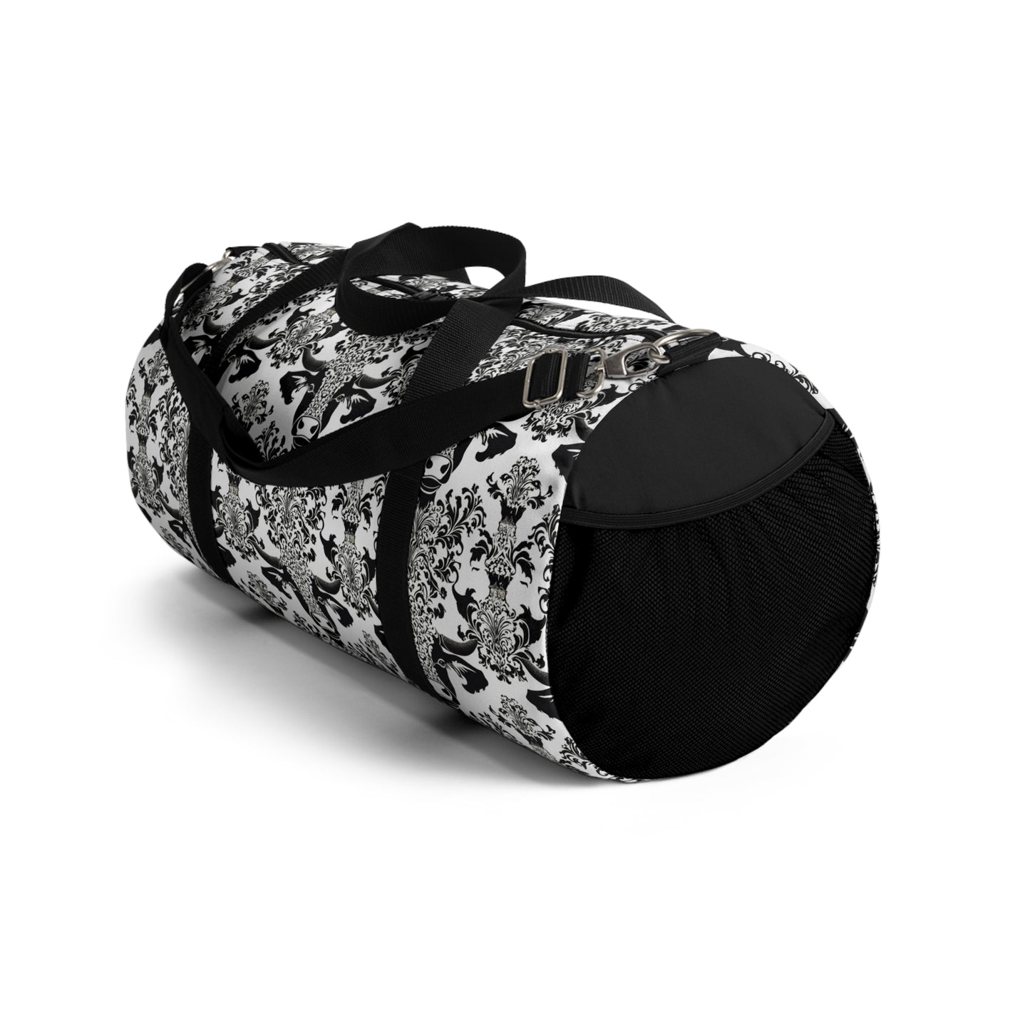 "daMOOsk"- Cow Damask Pattern- Duffel Bag