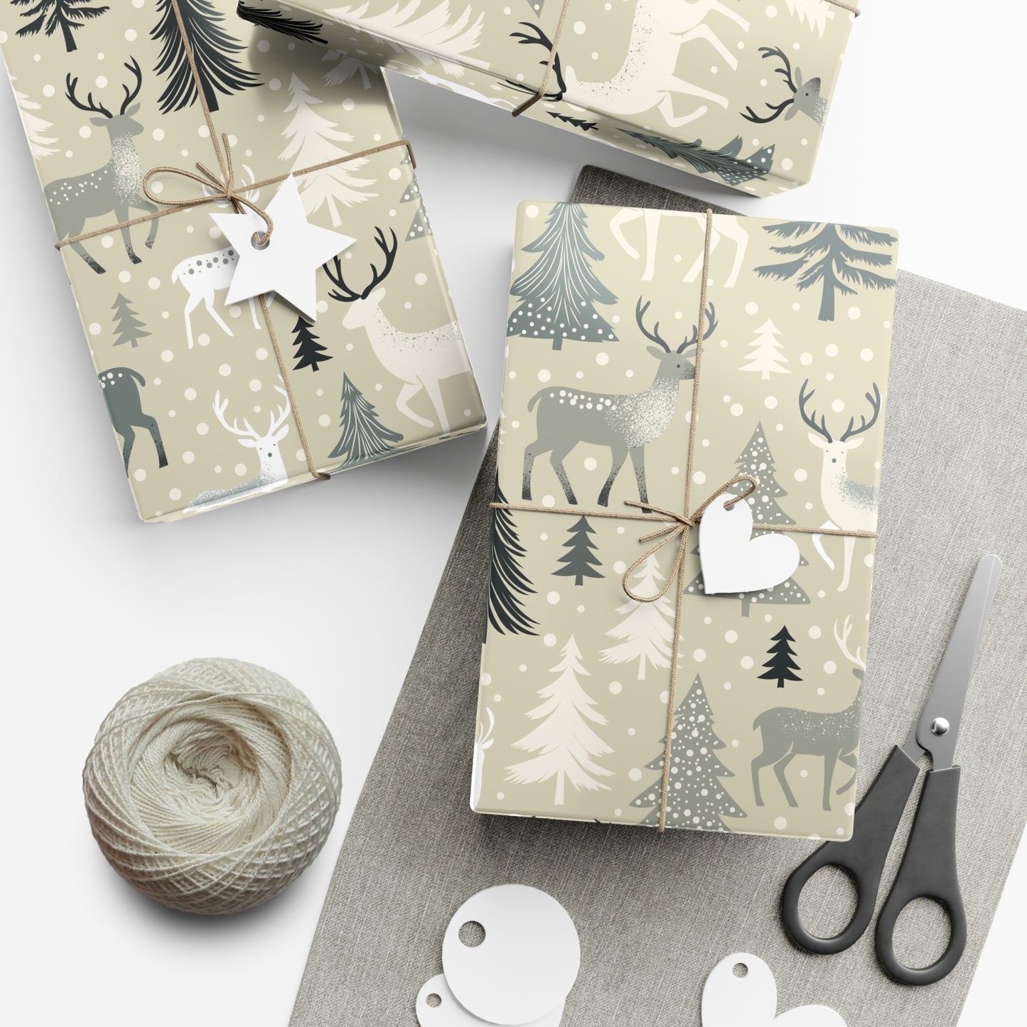 Gift Wrap Papers - Rustic Forest Holiday Cheer & Nature-Inspired Design