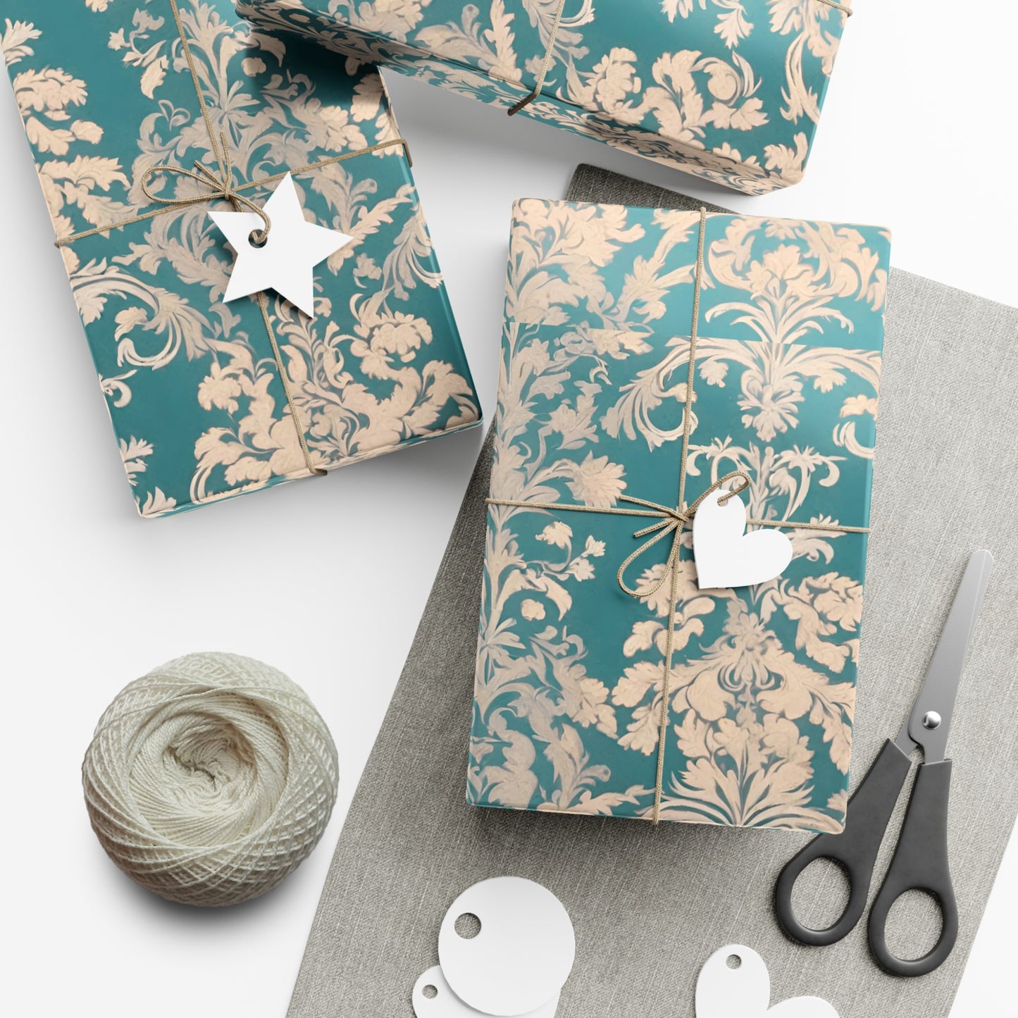 Elegant Floral Gift Wrap Papers, Artisanal Wrapping Paper for Birthdays, Weddings, Holidays, Eco-Friendly Packaging