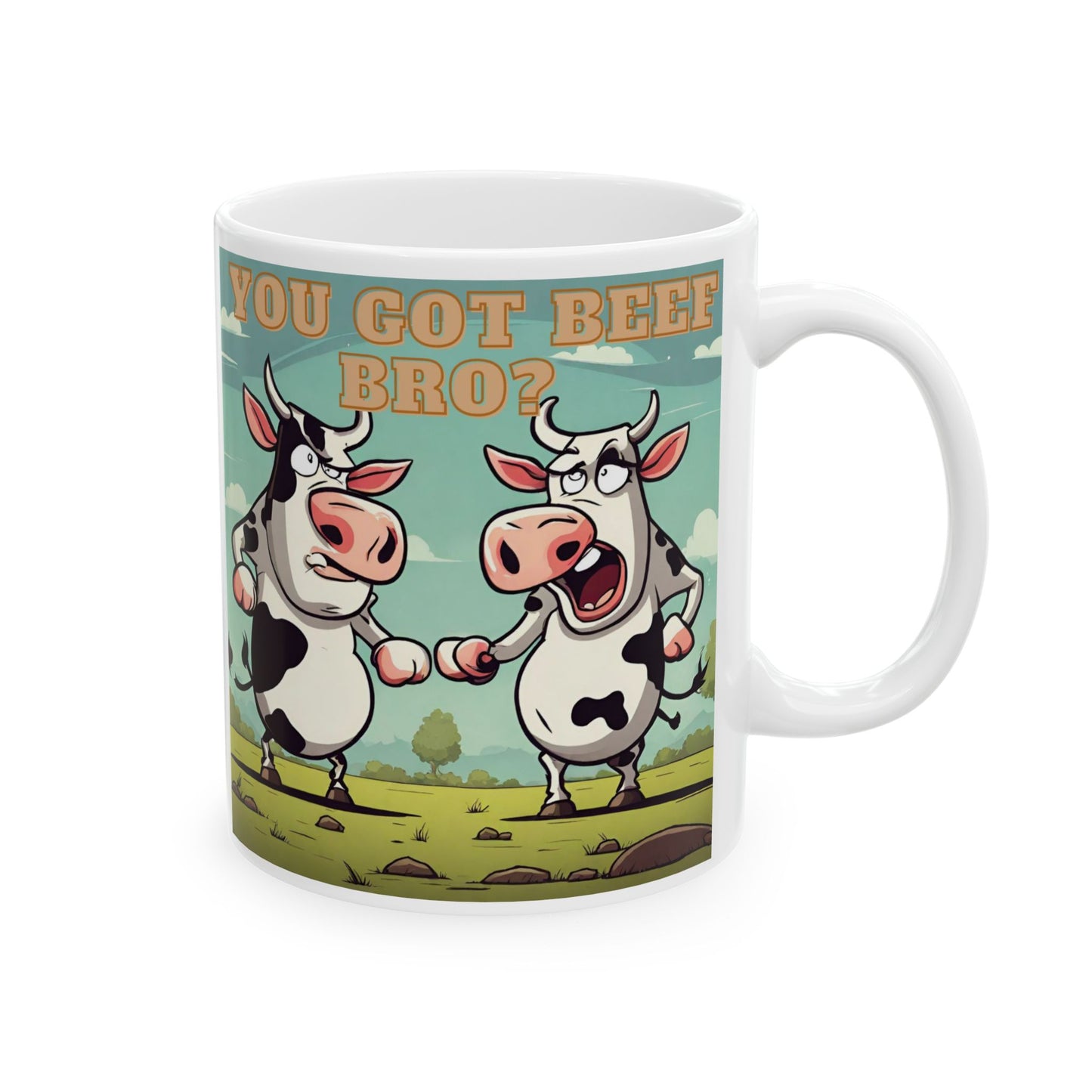 Funny Cow Mug - Ceramic Mug