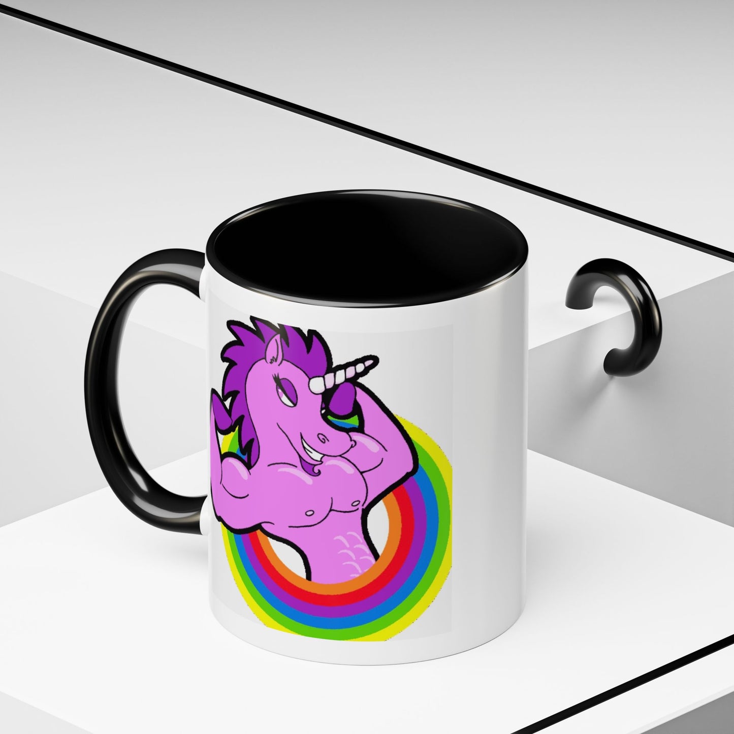 Mug Flexing Unicorn Coffee Mug (11, 15oz)