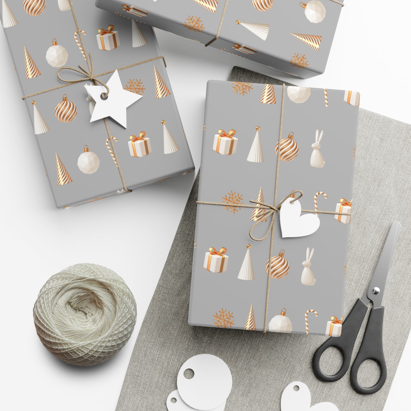 Silver and Gold- Classical, Elegant Gift Wrapping Papers