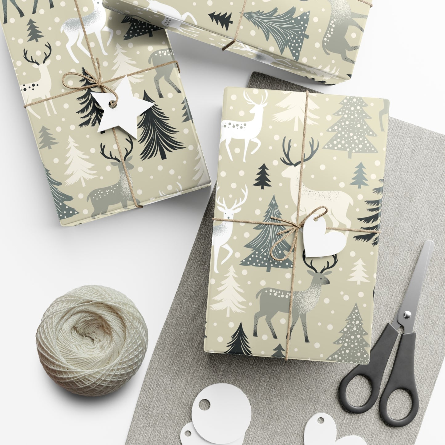 Gift Wrap Papers - Rustic Forest Holiday Cheer & Nature-Inspired Design