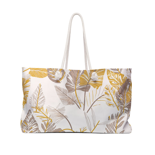 Tropical Weekender Bag, Stylish Travel Tote, Beach Bag, Weekend Getaway, Floral Vacation Carryall, Summer Travel Essentials - aMOOsing Designs