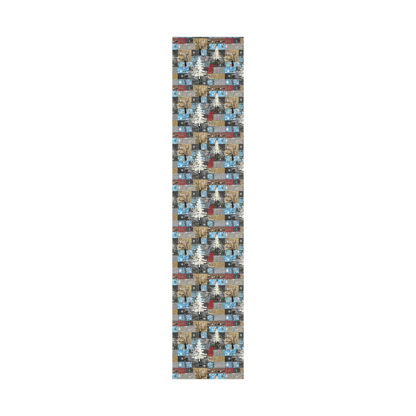 Cozy Quilted Patterned Winter Gift Wrap Papers, Holiday Wrapping Paper, Christmas Present Wrap, Rustic Style Gift Wrapping, Seasonal Decor