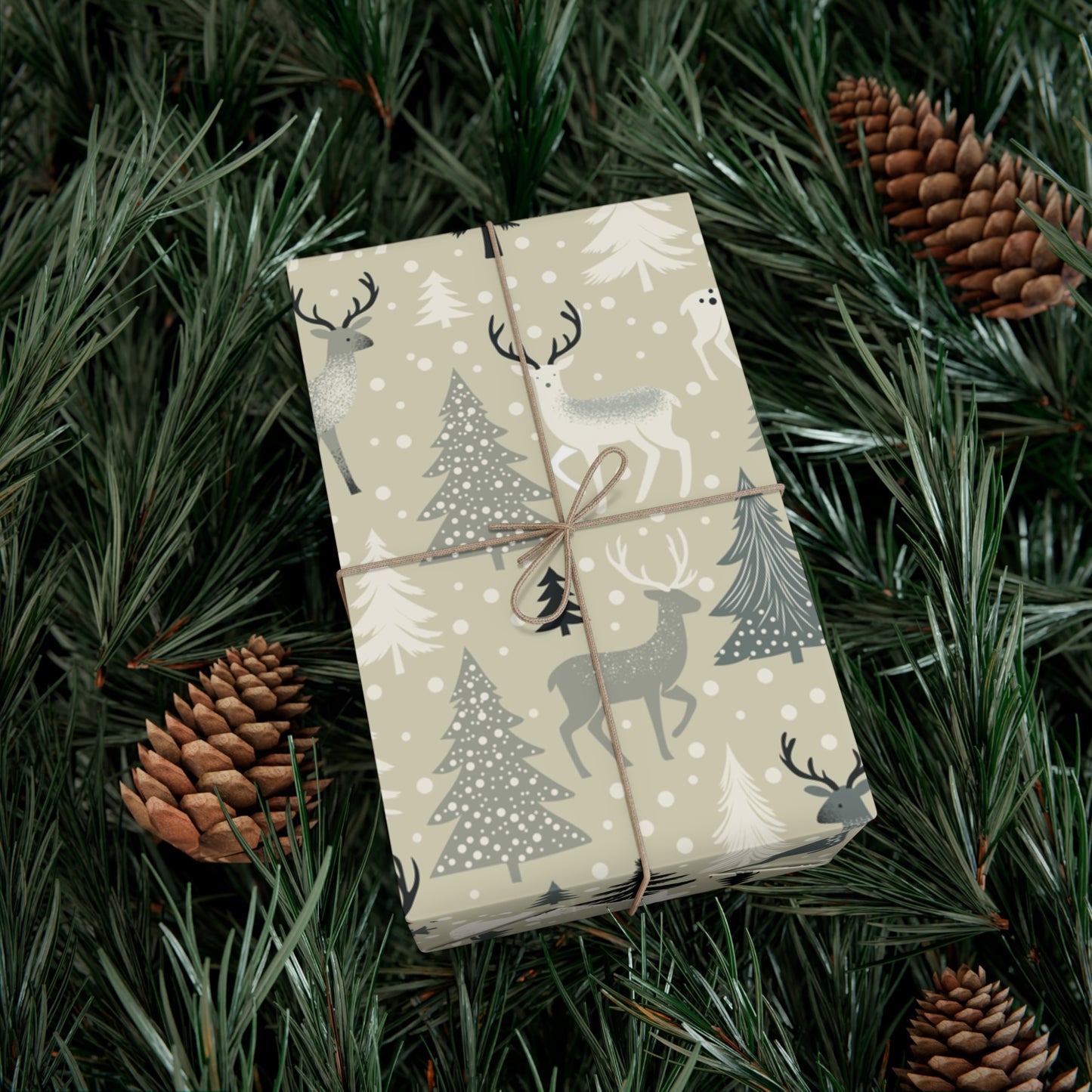 Gift Wrap Papers - Rustic Forest Holiday Cheer & Nature-Inspired Design