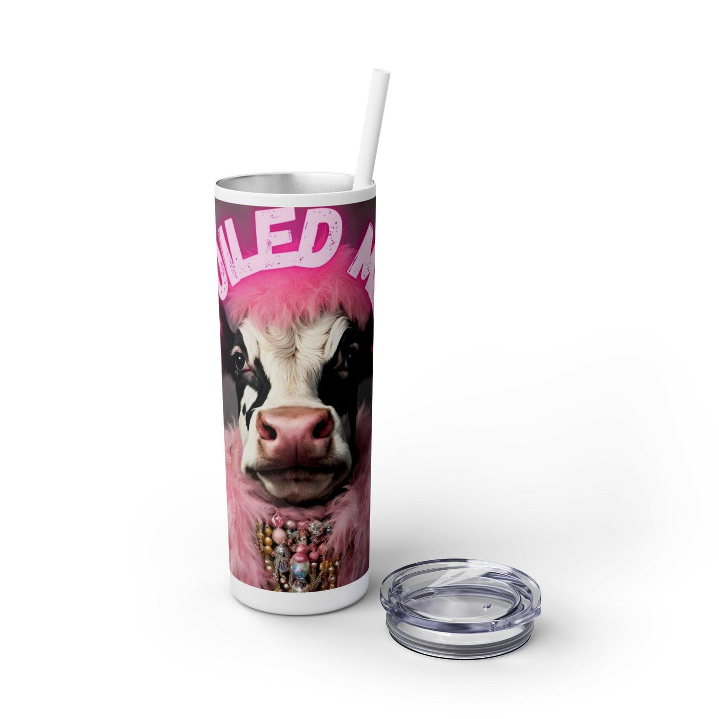 Spoiled Milk Skinny Tumbler with Straw, 20oz.