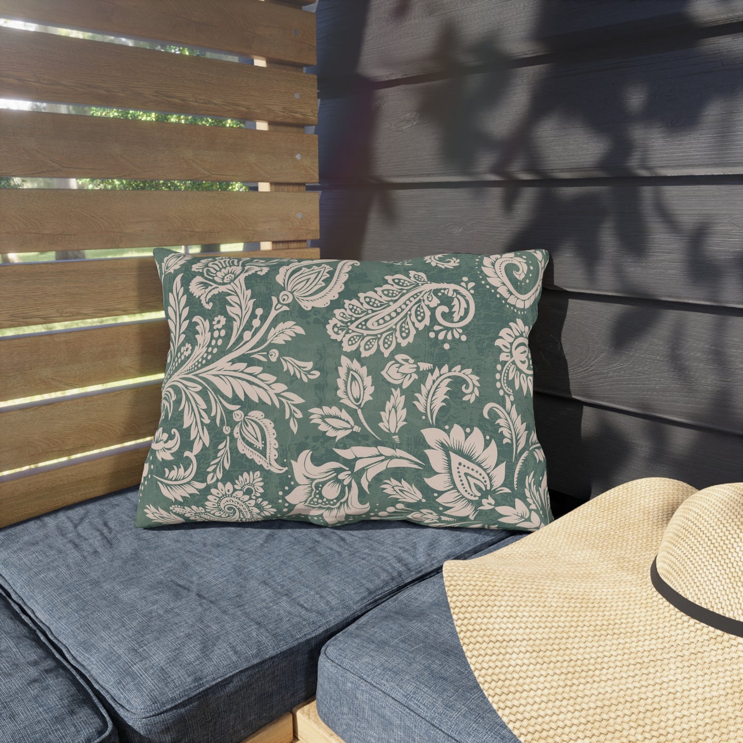 Botanical Outdoor Pillows - Cozy Floral Cushion for Patios and Decks - aMOOsing Designs