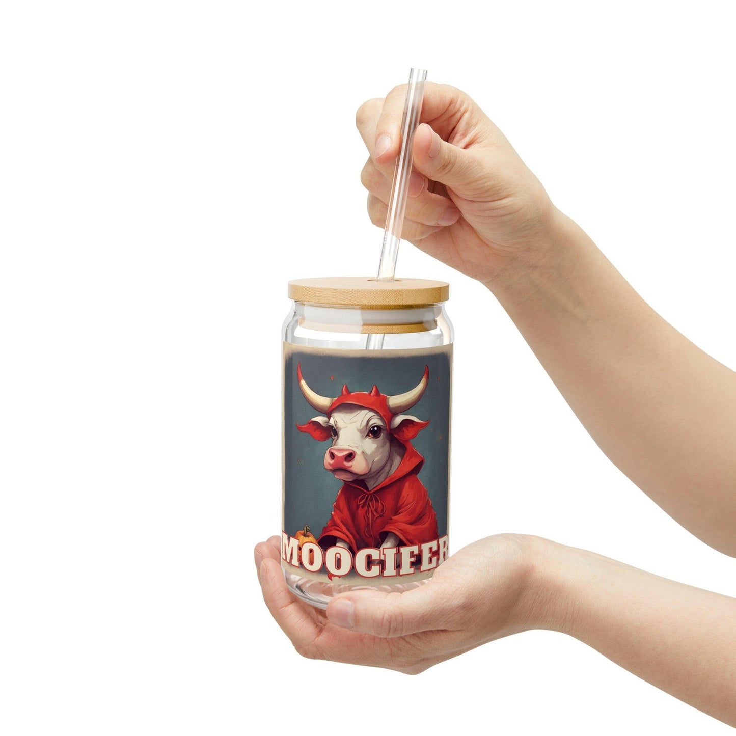 MOOcifer- Sipper Glass, 16oz.