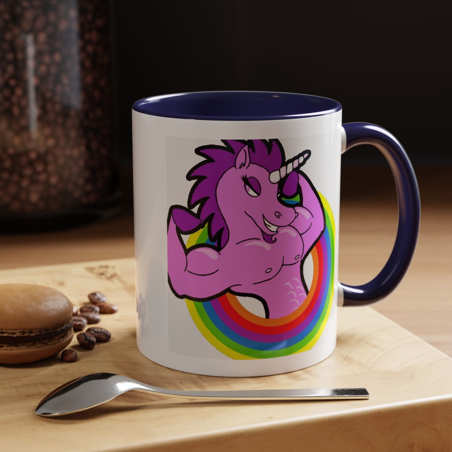 Mug Flexing Unicorn Coffee Mug (11, 15oz)