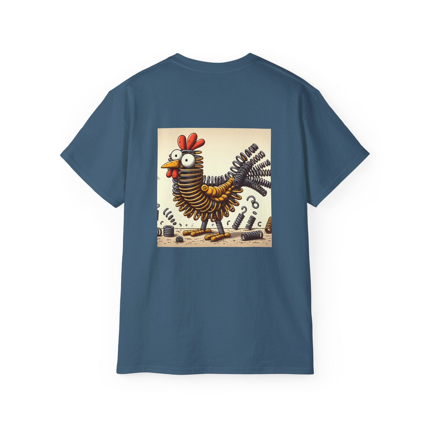 Funny Spring Chicken Graphic Tee, Quirky Hen T-Shirt, Gift for Bird Lovers, Animal Lover Apparel, Casual Wear