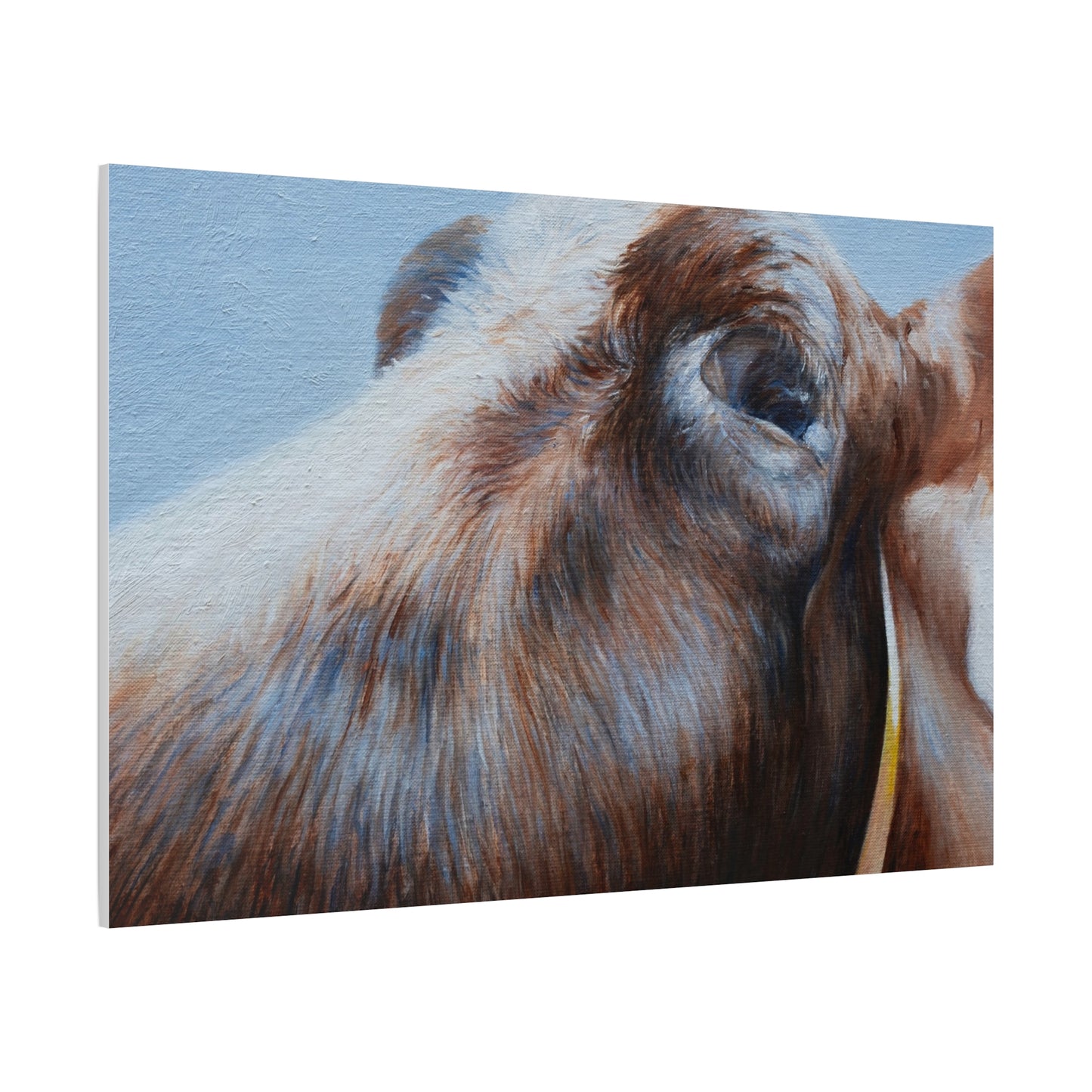 Farmhouse Chic Cow Art Canvas - Perfect for Country Decor