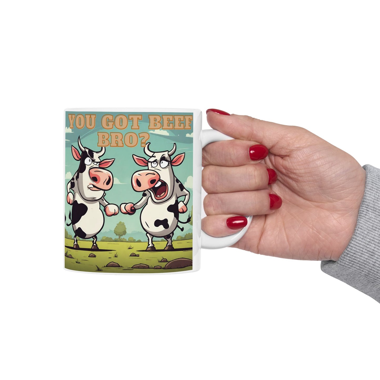 Funny Cow Mug - Ceramic Mug