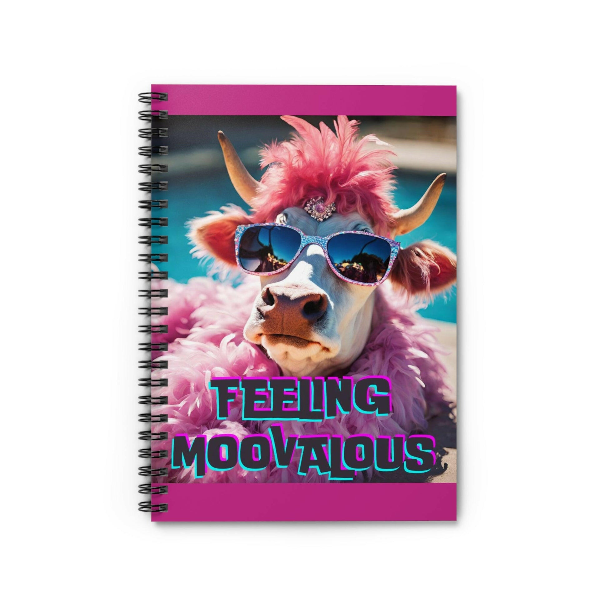 Feeling MOOvalous Spiral Notebook - Ruled Line.