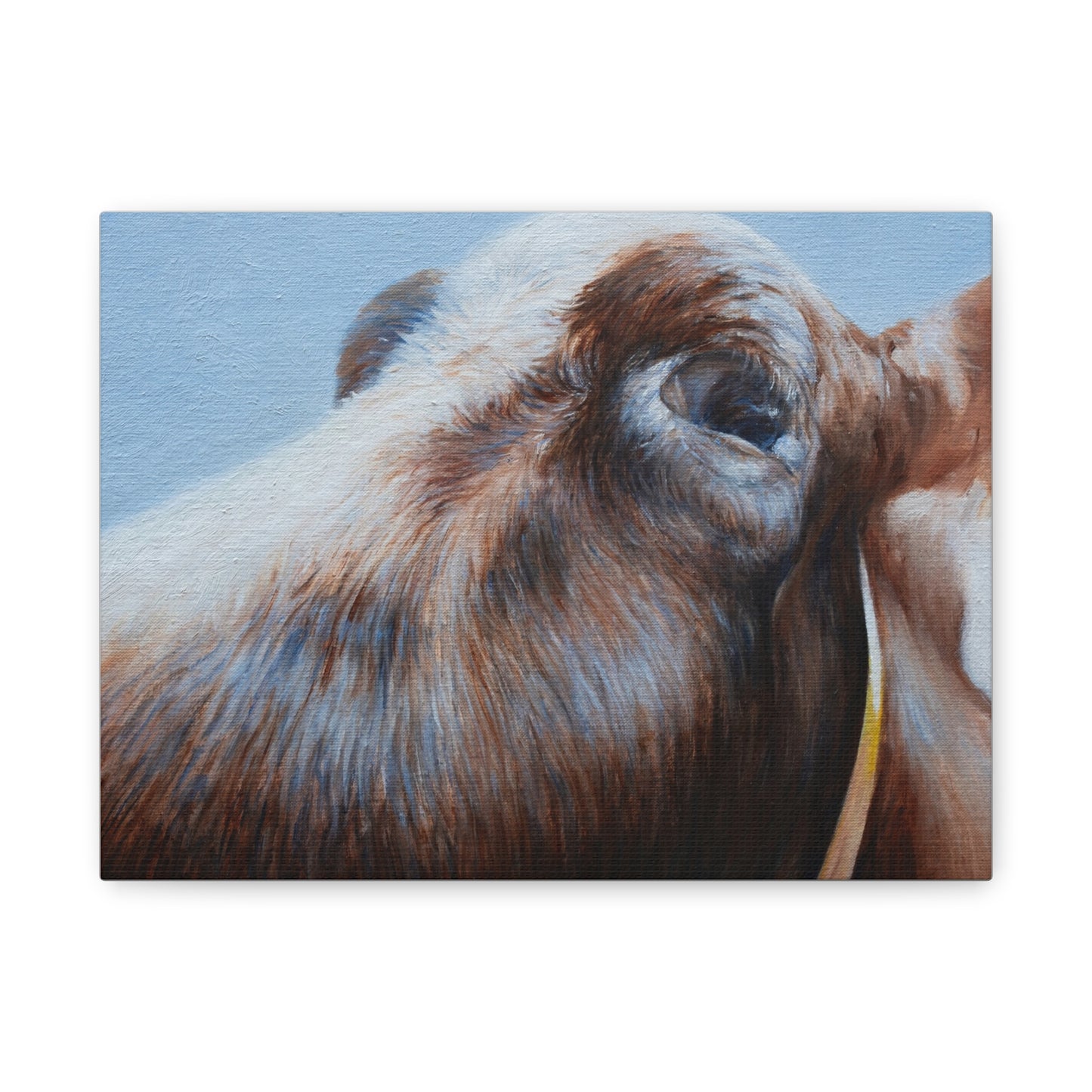 Farmhouse Chic Cow Art Canvas - Perfect for Country Decor