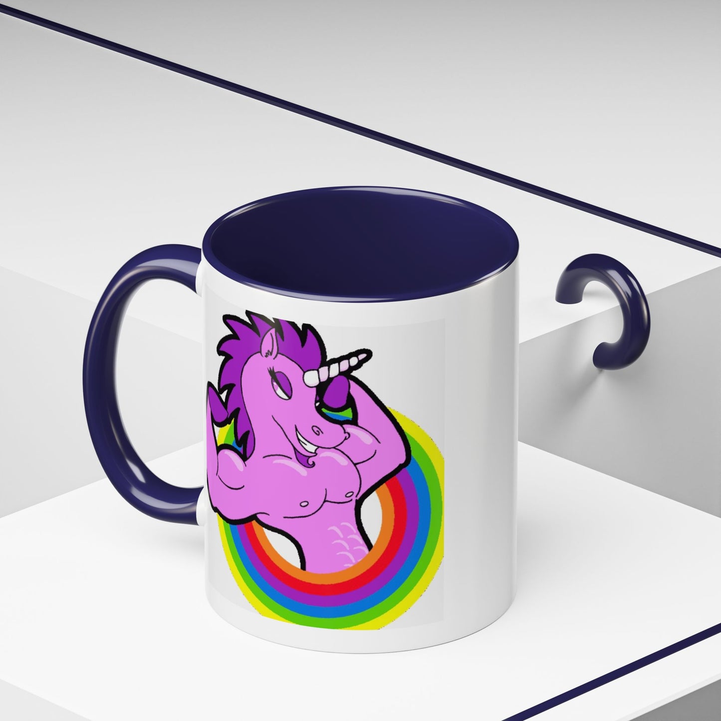 Mug Flexing Unicorn Coffee Mug (11, 15oz)