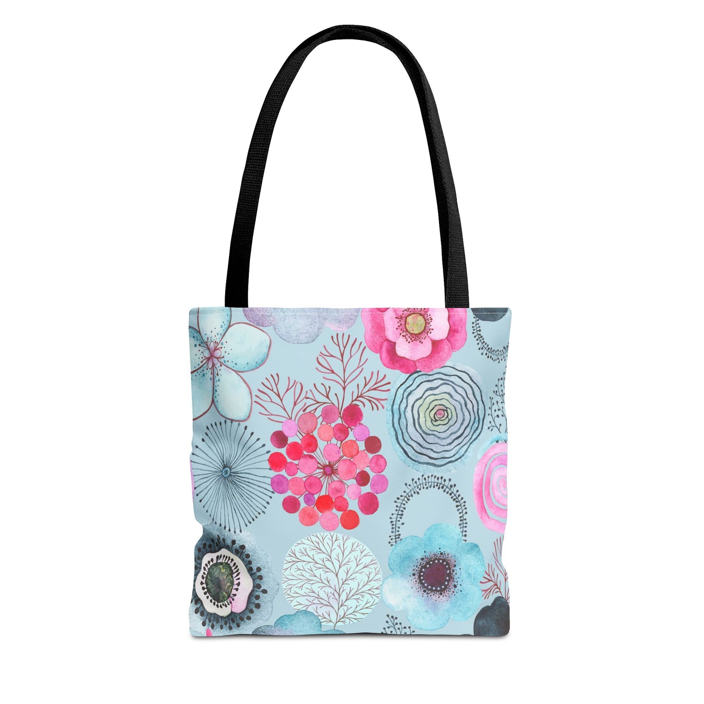 Floral Tote Bag, Perfect for Spring Outings, Beach Days, Shopping, Eco-Friendly Gift, Flower Design - aMOOsing Designs