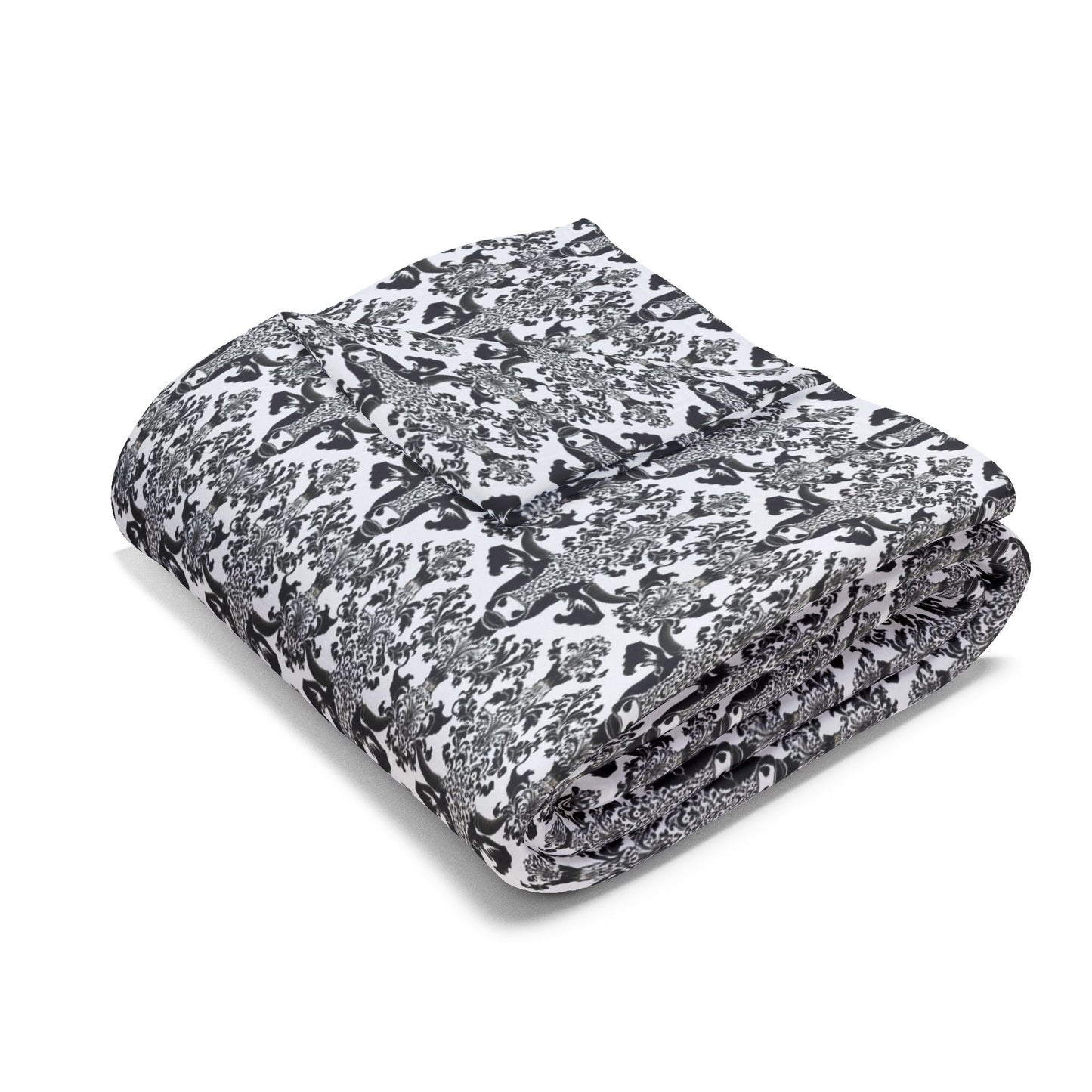 Blanket - Cow Print Damask Arctic Fleece