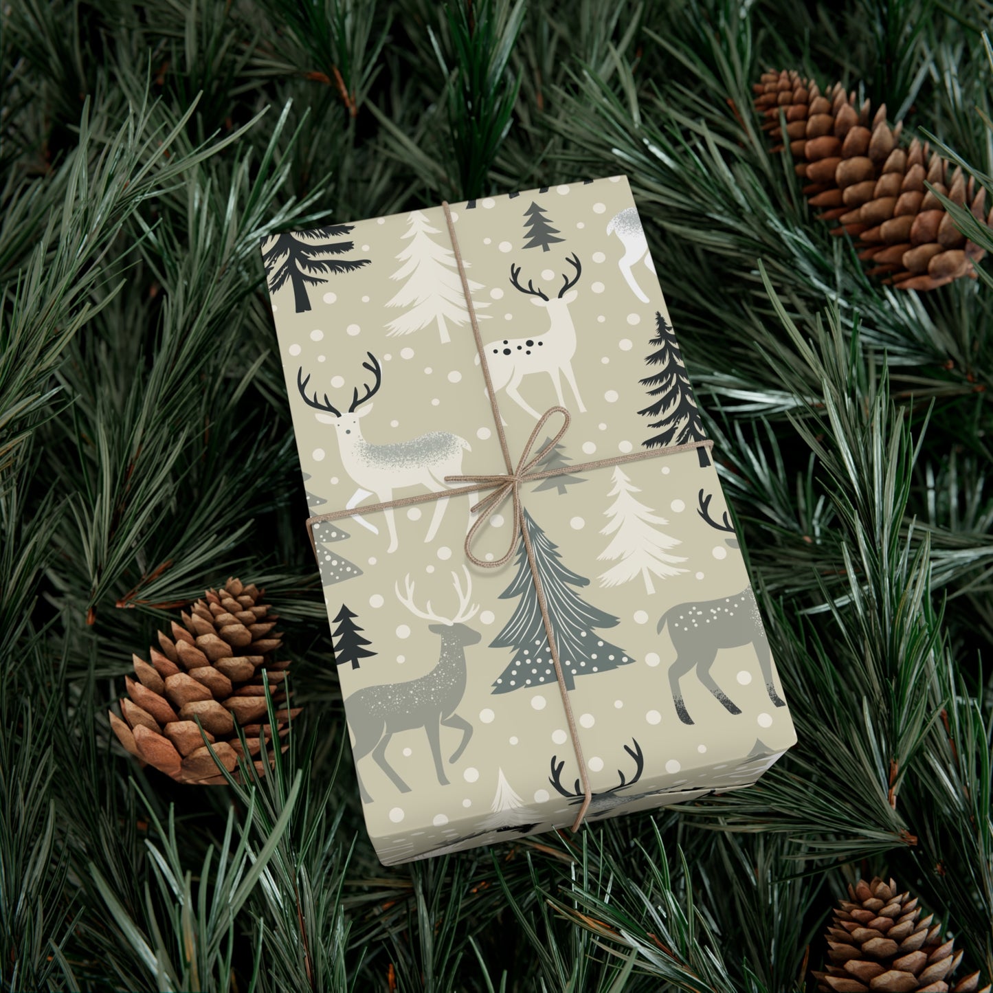 Gift Wrap Papers - Rustic Forest Holiday Cheer & Nature-Inspired Design