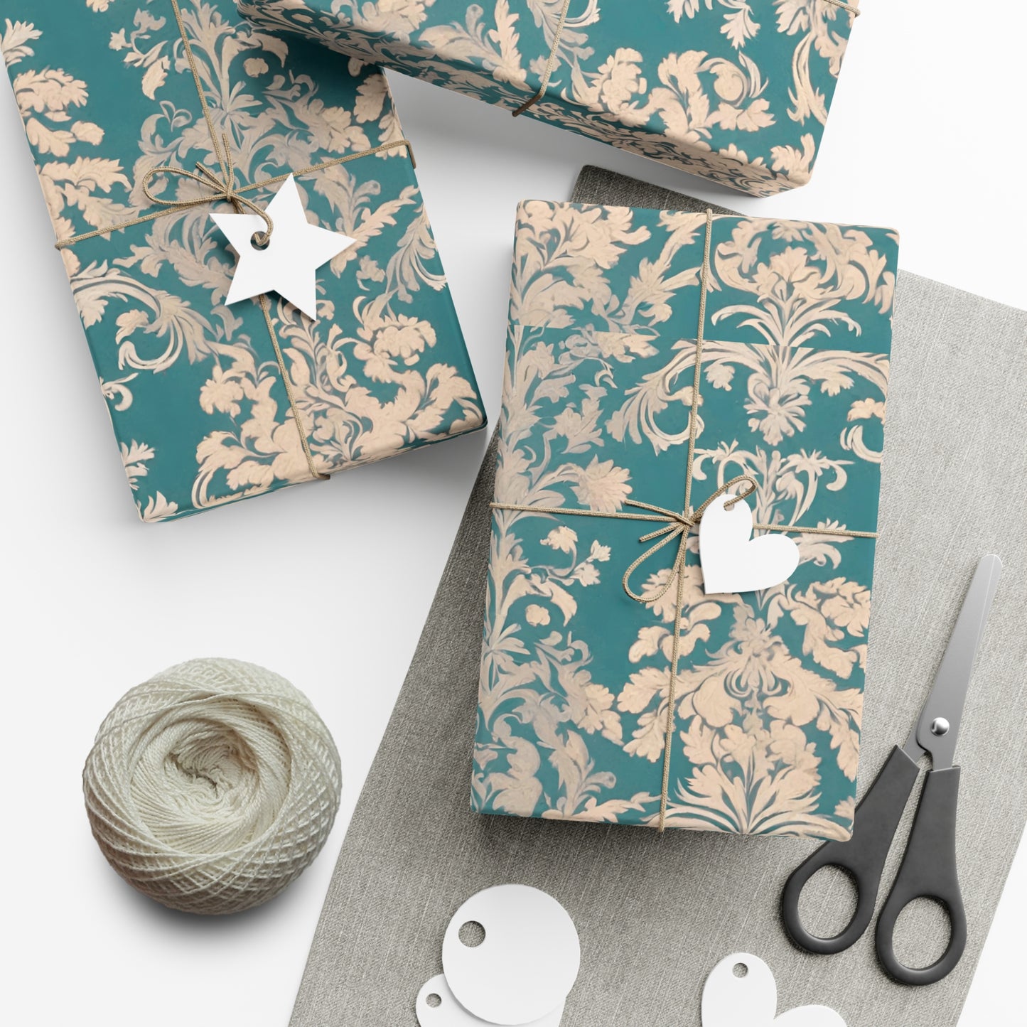 Elegant Floral Gift Wrap Papers, Artisanal Wrapping Paper for Birthdays, Weddings, Holidays, Eco-Friendly Packaging