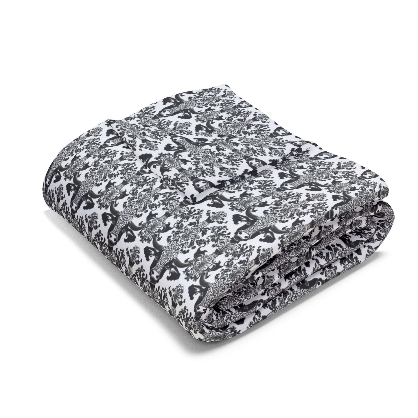 Blanket - Cow Print Damask Arctic Fleece