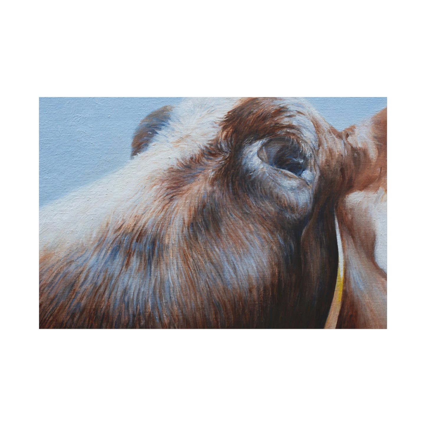 Farmhouse Chic Cow Art Canvas - Perfect for Country Decor