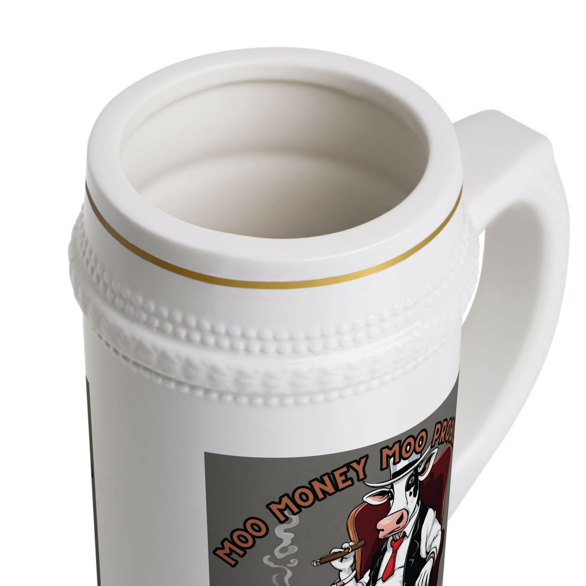 MOO Money MOO Problems Beer Stein Mug.