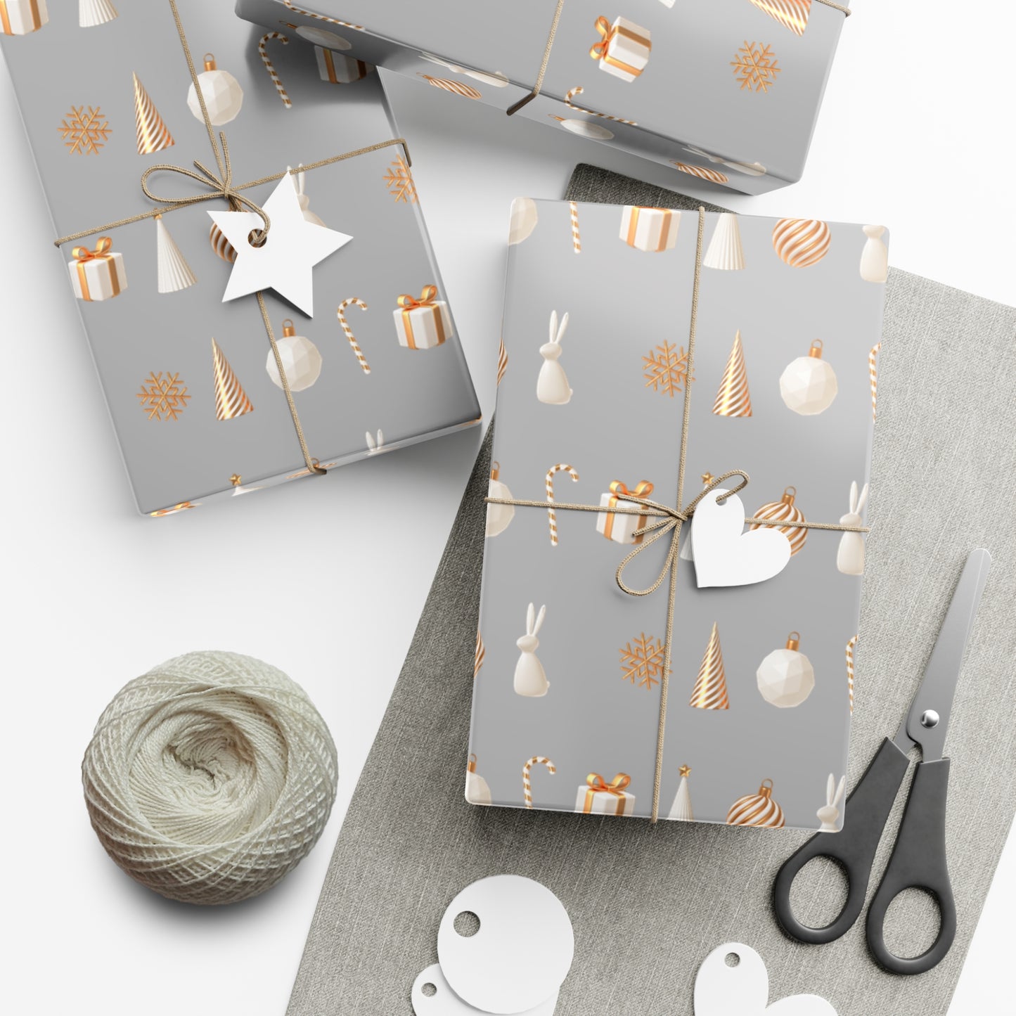 Silver and Gold- Classical, Elegant Gift Wrapping Papers