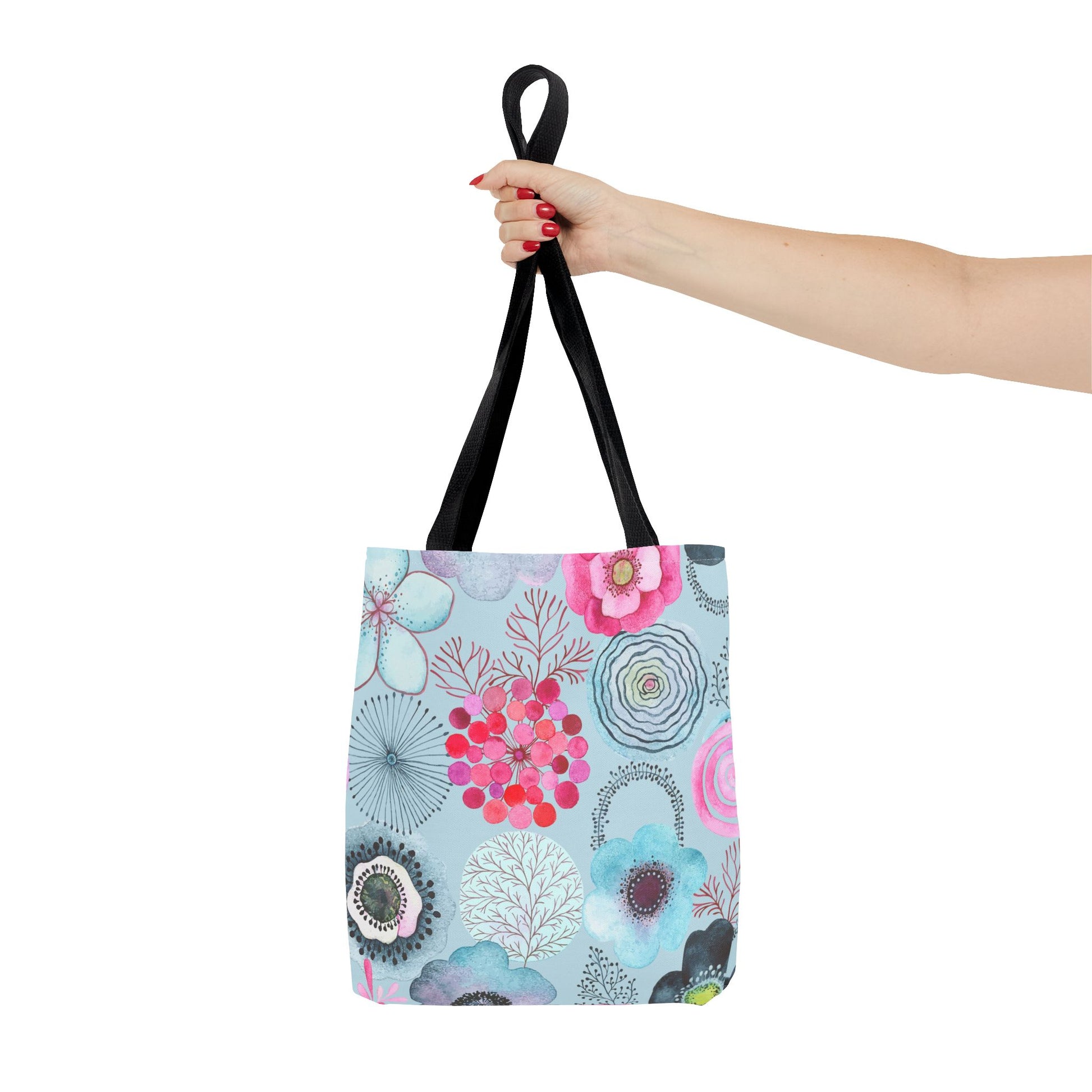 Floral Tote Bag, Perfect for Spring Outings, Beach Days, Shopping, Eco-Friendly Gift, Flower Design - aMOOsing Designs