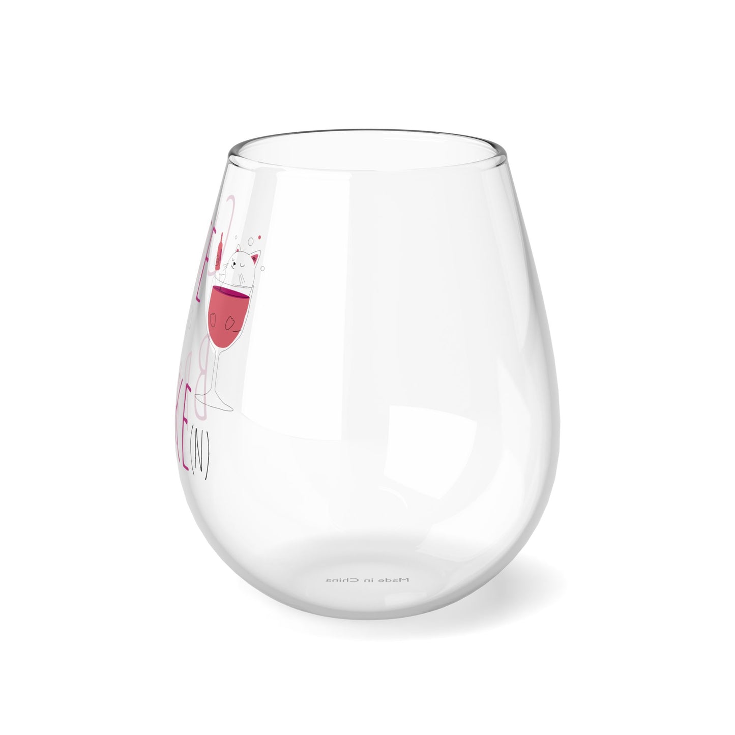 Cute But Broke(n) Stemless Wine Glass | 11.75oz | Perfect for Gifting & Celebrations