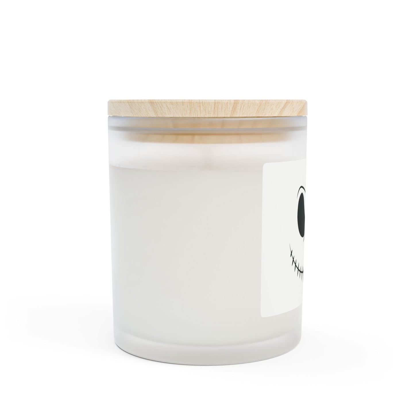 Halloween-Themed Frosted Glass Candle, Spooky Decor, Fall Home Fragrance, Scented Candle for Autumn